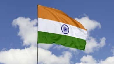 indian flag waver